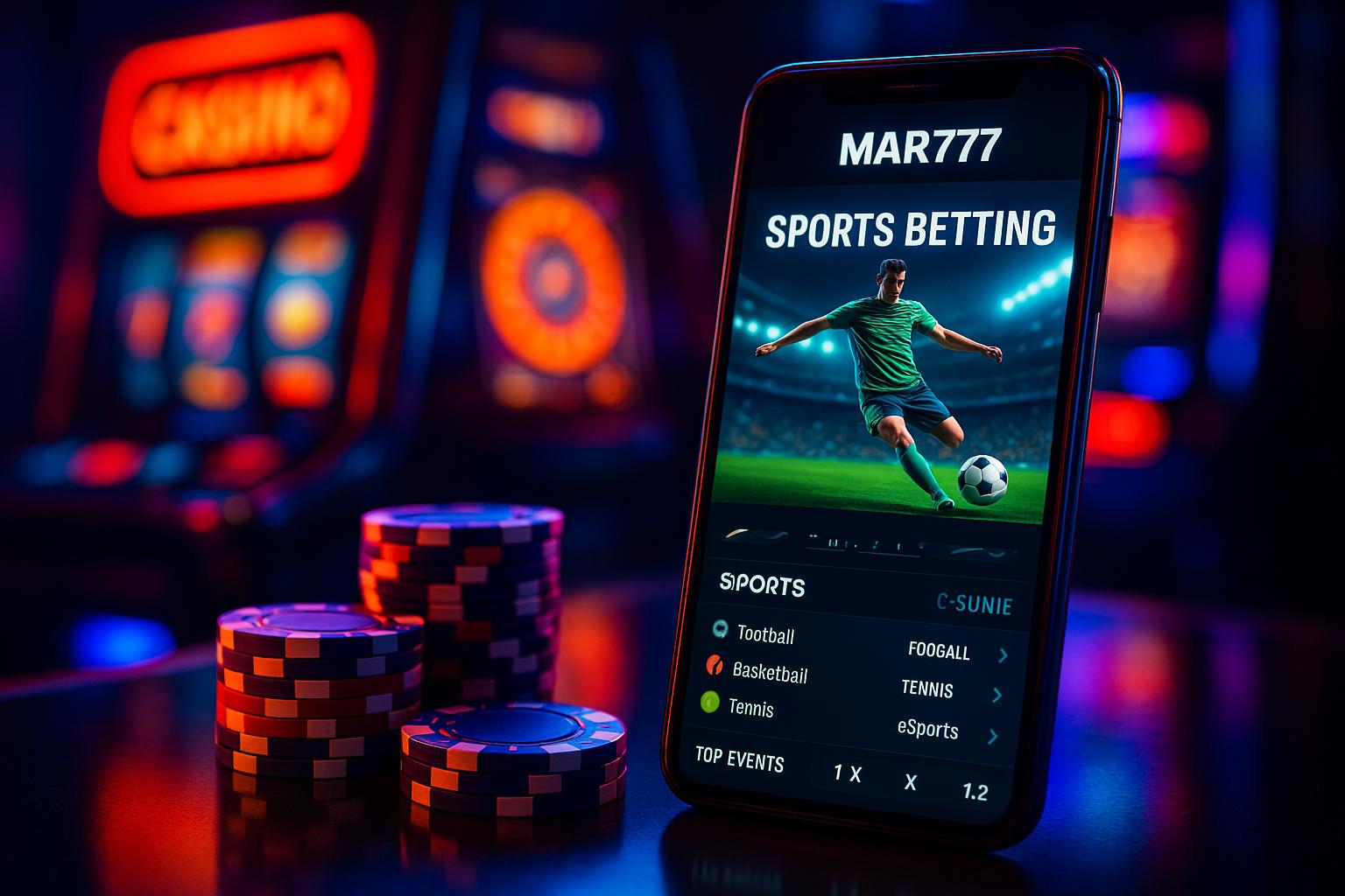 Aposte em apostas esportivas no cassino online MAR777